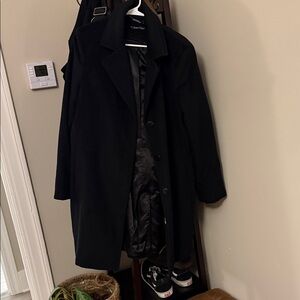 Calvin Klein Women's Classic Black Trench Coat
